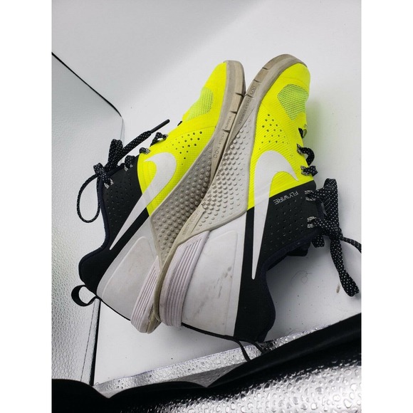 Nike Metcon 1 704688‎ Black Lime Gray Flywire Crossfit Sneakers Size 7